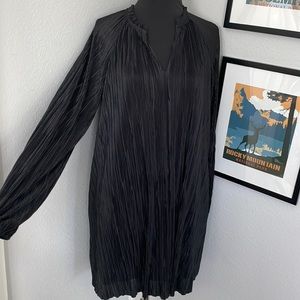 NWT banana republic pleated long sleeve shift dress